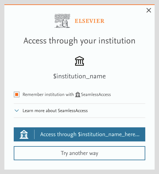 screenshot institutional credential