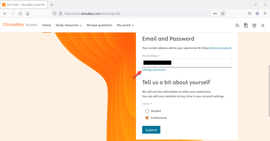 How do I change or reset my password? | ClinicalKey Student Support Center