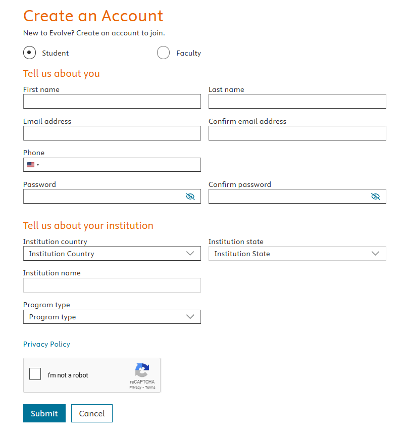 How do I create an Evolve account? - Evolve Support Center