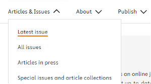 Screenshot open menu item