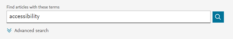 screenshot advanced search form showing orange highlighting active field