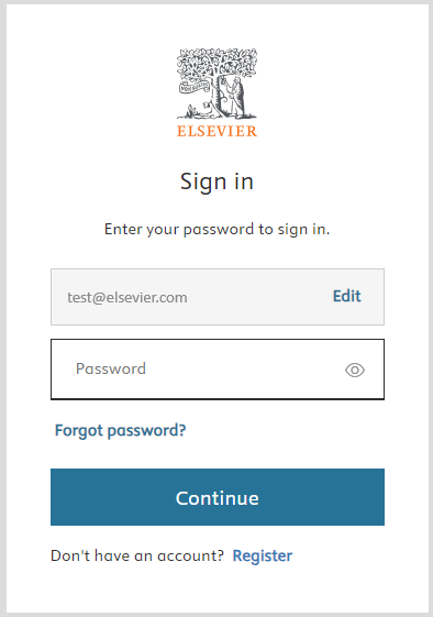 Helevier How do I create an Elsevier account? | Elsevier Identity Support Center