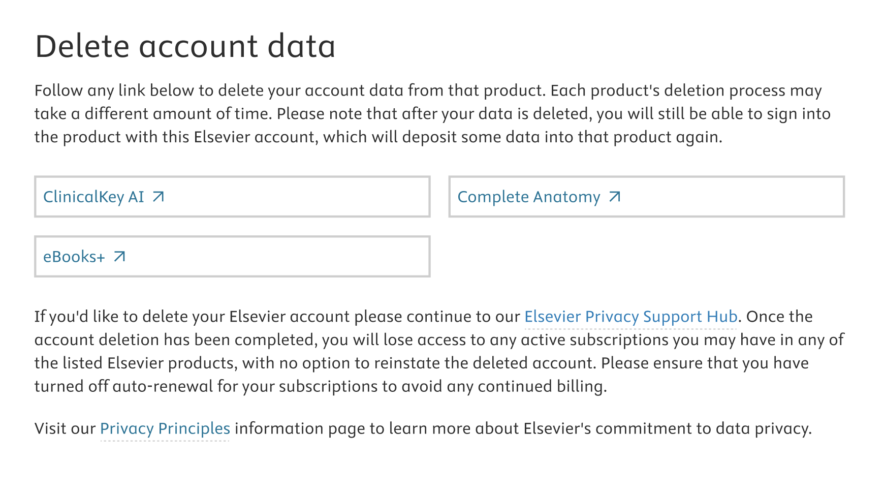 Helevier How do I delete my Elsevier account? - Simulation Learning System