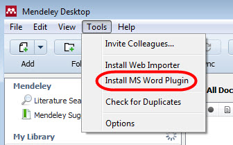 How Do I Install The Mendeley Desktop Citation Plugin Mendeley Support Center