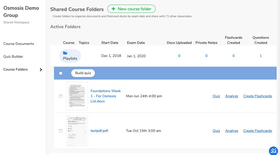 Navigate your Materials Using Folders | Osmosis
